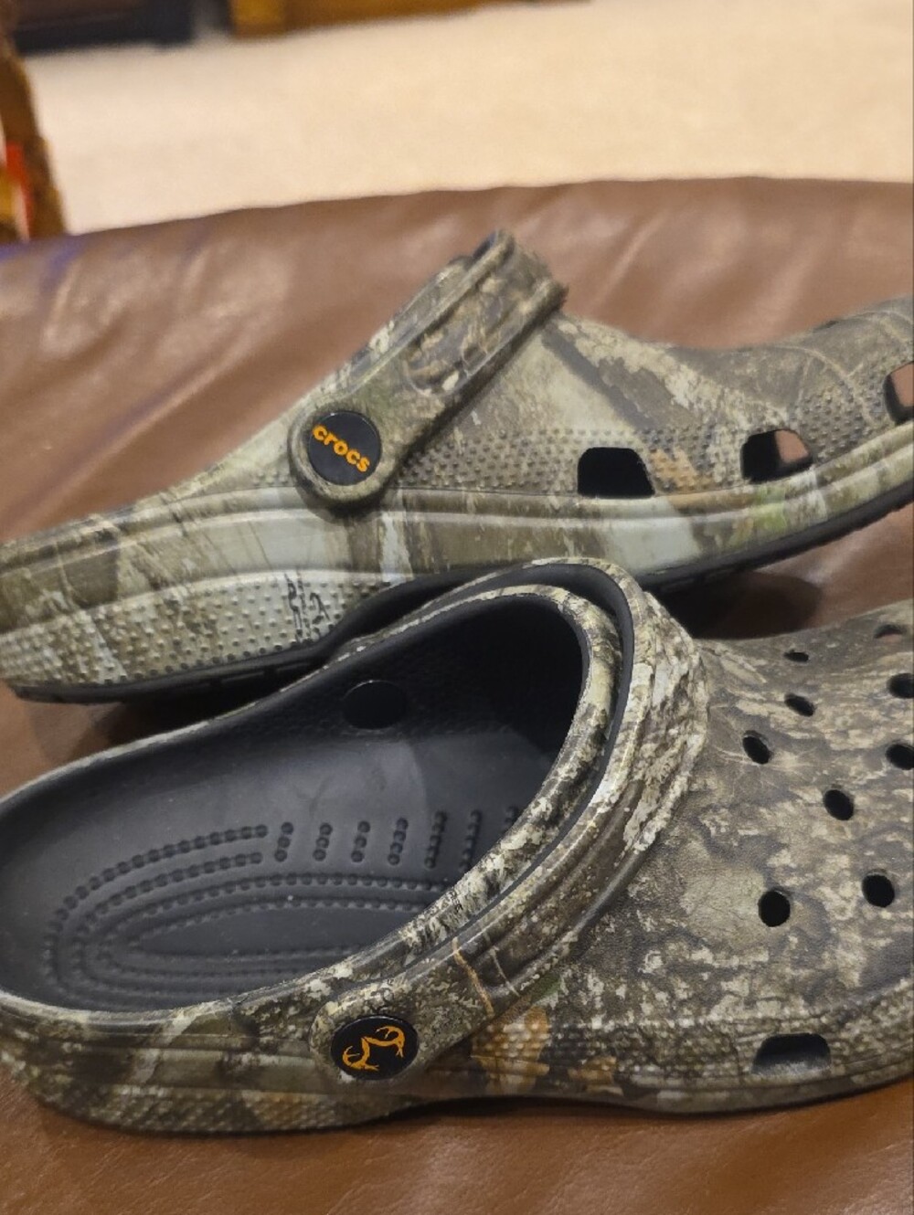 Croc Realtree APX Camouflage Slip-On Shoes. Sz 8 W/ 6 M - Picture 4 of 5